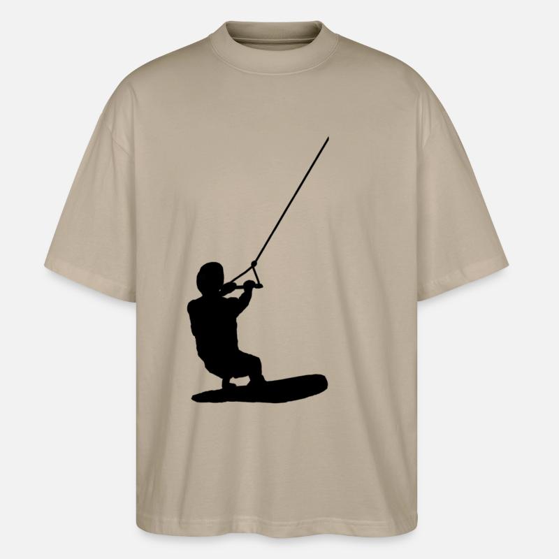 Wakeboarder - Stanley/Stella Oversized Unisex Bio T-Shirt Blaster 2.0 - Steingrau