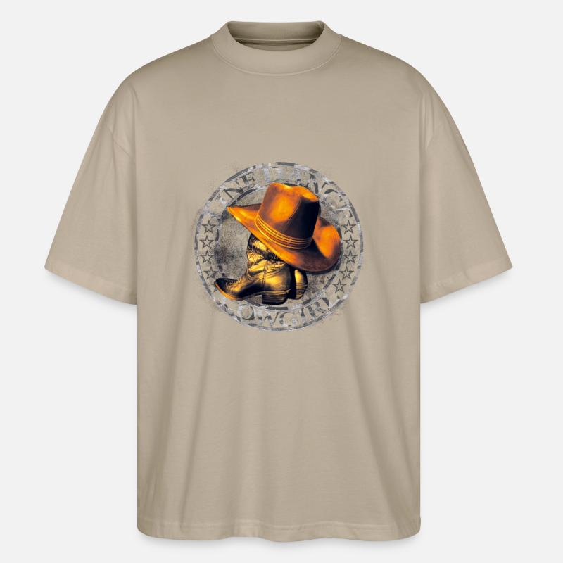 kl_linedance26b - Stanley/Stella Oversized Unisex Bio T-Shirt Blaster 2.0 - Steingrau