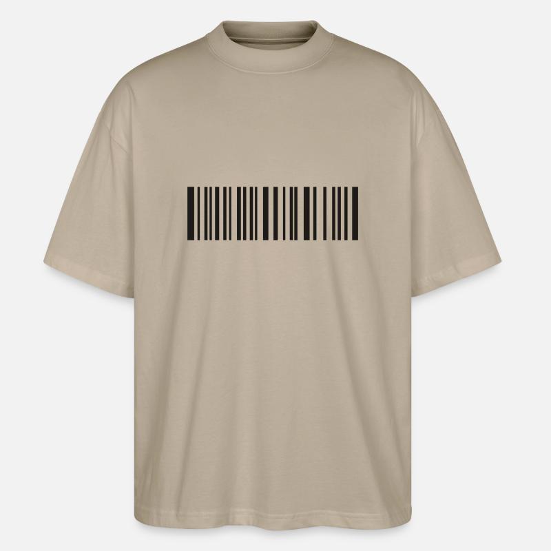 Bar code - Stanley/Stella Oversized Unisex Organic T-shirt Blaster 2.0 - stone