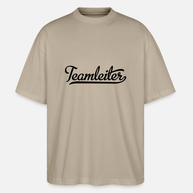 Teamleiter - Stanley/Stella Oversized Unisex Bio T-Shirt Blaster 2.0 - Steingrau