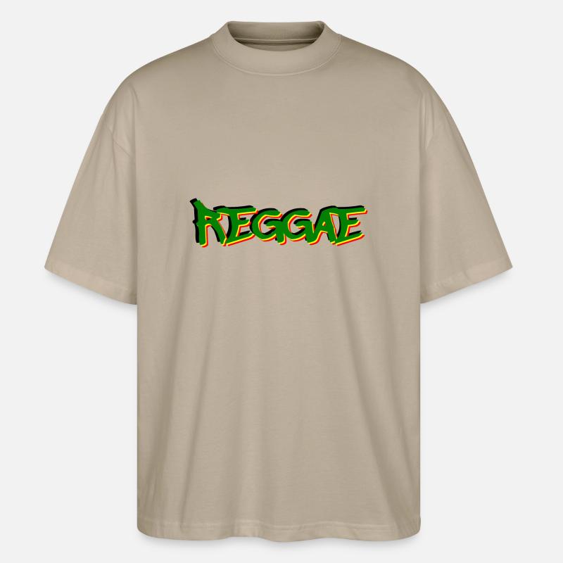 Reggae - Stanley/Stella Oversized Unisex Bio T-Shirt Blaster 2.0 - Steingrau
