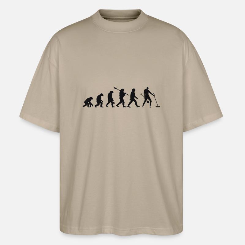 Evolution Treasure Hunter Metalldetektor - Stanley/Stella Oversized Unisex Bio T-Shirt Blaster 2.0 - Steingrau