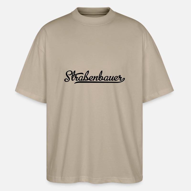 Straßenbauer - Stanley/Stella Oversized Unisex Bio T-Shirt Blaster 2.0 - Steingrau