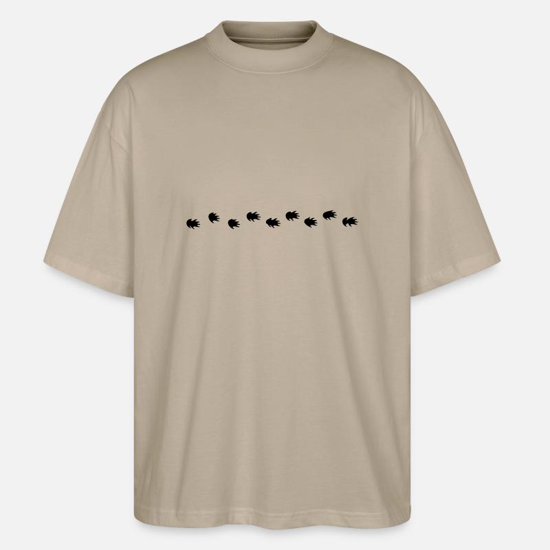 igel tapsen - Stanley/Stella Oversized Unisex Bio T-Shirt Blaster 2.0 - Steingrau