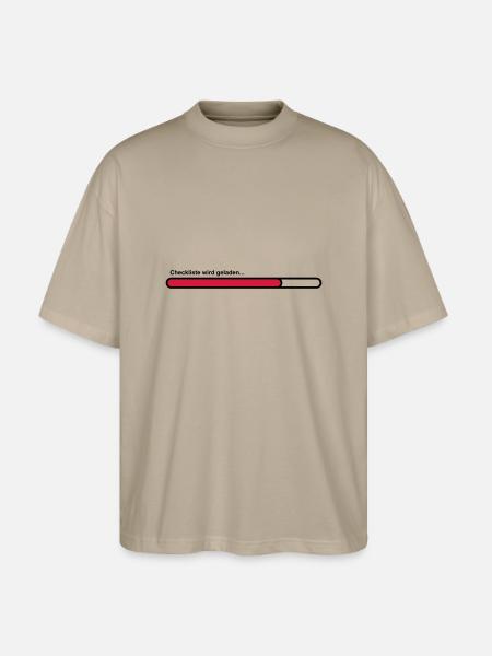 checklist - Stanley/Stella Oversized Unisex Organic T-shirt Blaster 2.0 - stone