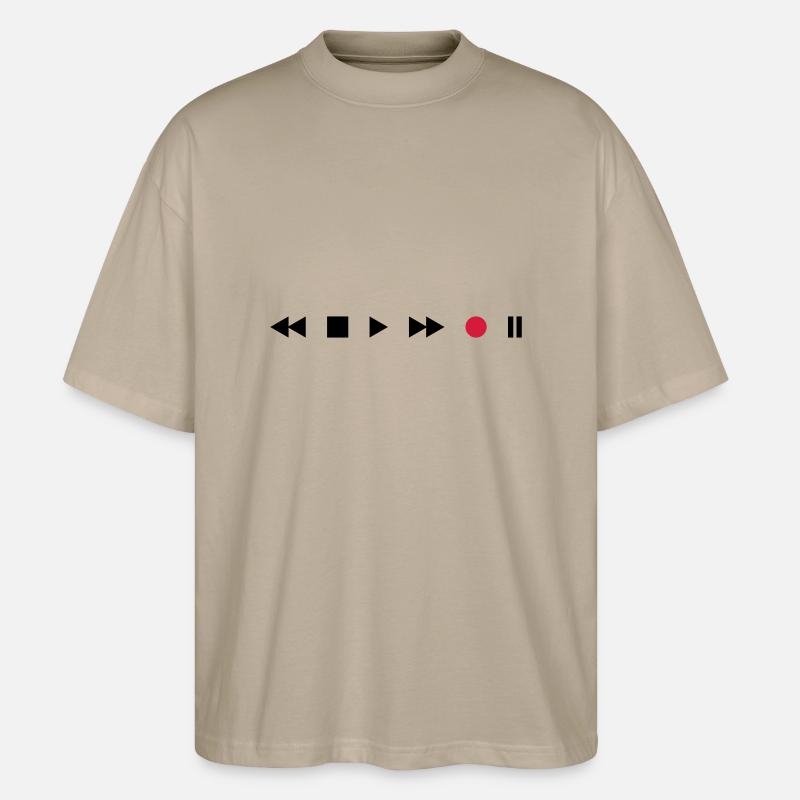 Tape Deck - Stanley/Stella Oversized Unisex Bio T-Shirt Blaster 2.0 - Steingrau