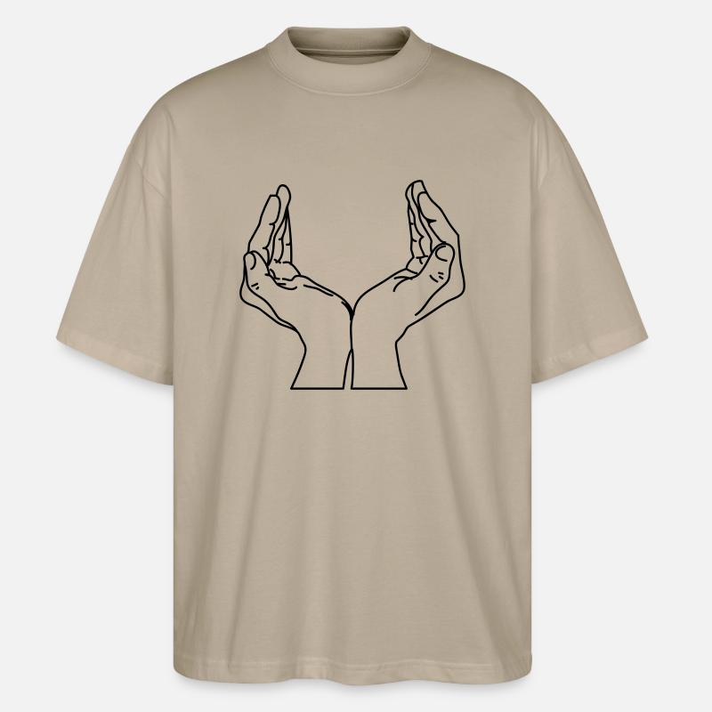 schalenhaende - Stanley/Stella Oversized Unisex Bio T-Shirt Blaster 2.0 - Steingrau