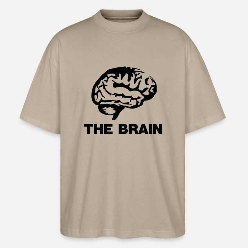 The Brain Design - Stanley/Stella Oversized Unisex Bio T-Shirt Blaster 2.0 - Steingrau
