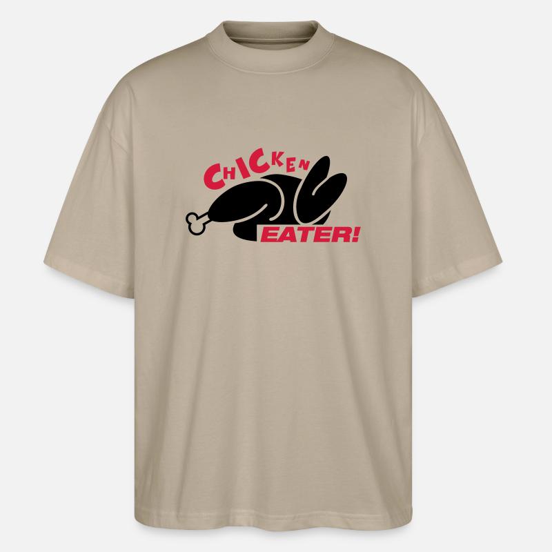 chicken_eater_gi2 - Stanley/Stella Oversized Unisex Bio T-Shirt Blaster 2.0 - Steingrau