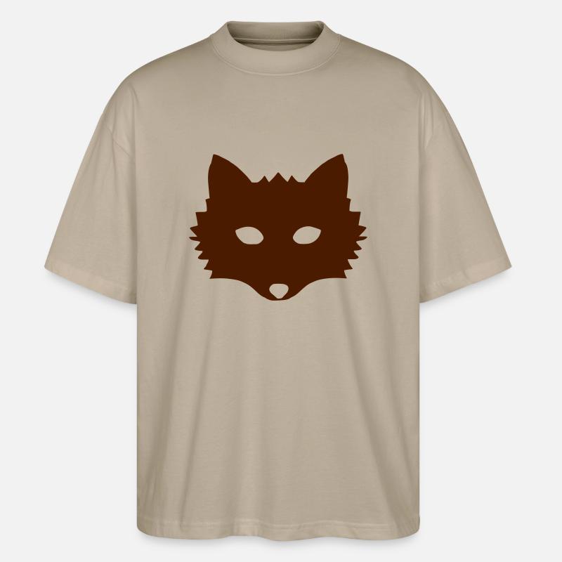 Fuchs einfarbig - Stanley/Stella Oversized Unisex Bio T-Shirt Blaster 2.0 - Steingrau