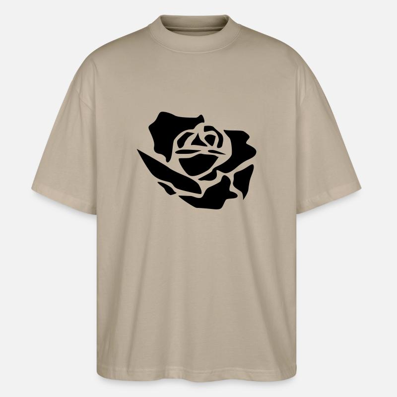 rosenknospe - Stanley/Stella Oversized Unisex Bio T-Shirt Blaster 2.0 - Steingrau