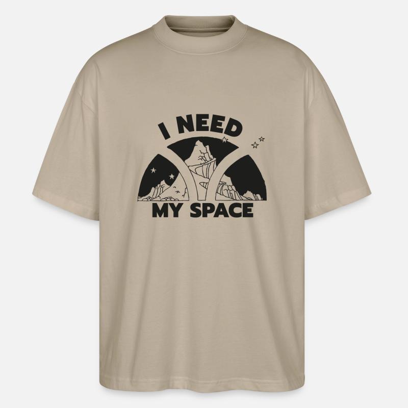 MY SPACE - Stanley/Stella Oversized Unisex Bio T-Shirt Blaster 2.0 - Steingrau