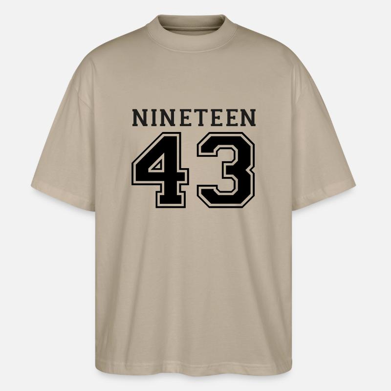 1943 - Stanley/Stella Oversized Unisex Bio T-Shirt Blaster 2.0 - Steingrau
