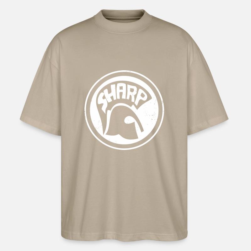 S.H.A.R.P - SHARP - Stanley/Stella Oversized Unisex Bio T-Shirt Blaster 2.0 - Steingrau
