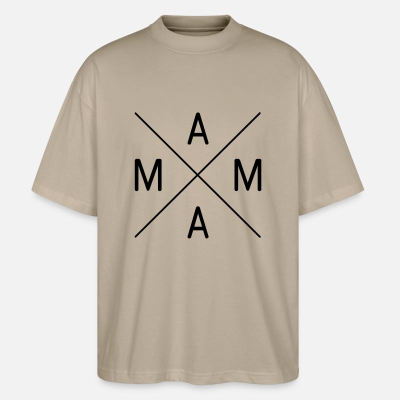 Mama - Stanley/Stella Oversized Unisex Bio T-Shirt Blaster 2.0 - Steingrau