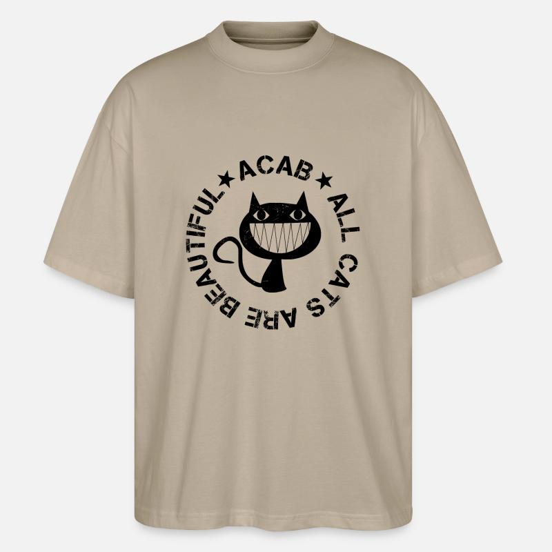 Tous les chats sont beaux - T-shirt bio Blaster 2.0 coupe oversize Stanley/Stella Unisexe - gris pierre