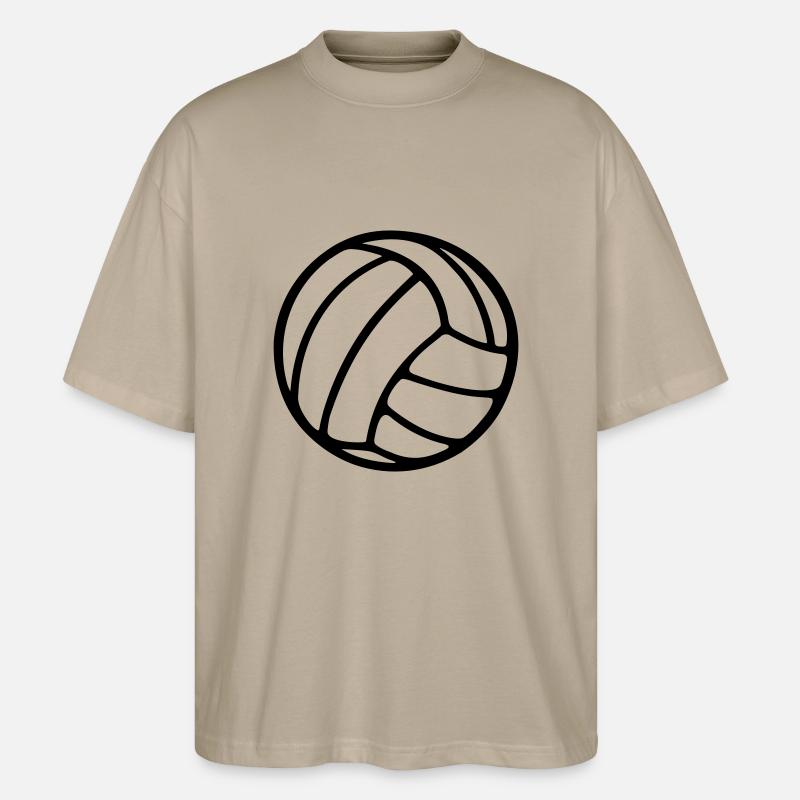 volleyball - Stanley/Stella Oversized Unisex Bio T-Shirt Blaster 2.0 - Steingrau