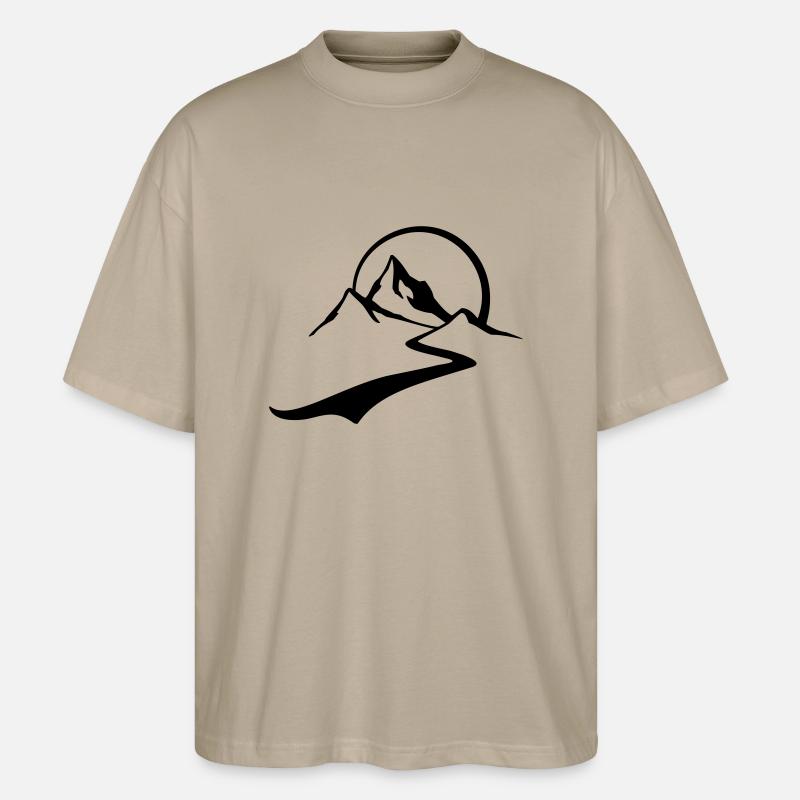 berg_tour - Stanley/Stella Oversized Unisex Bio T-Shirt Blaster 2.0 - Steingrau
