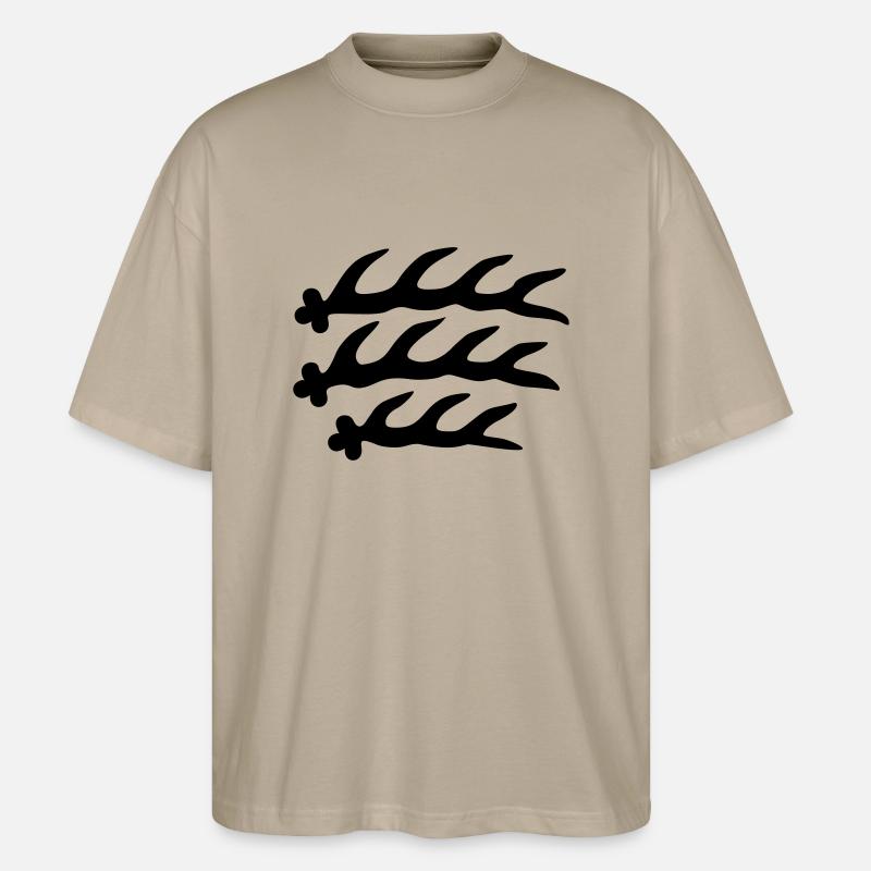 Hirschstangen - Stanley/Stella Oversized Unisex Bio T-Shirt Blaster 2.0 - Steingrau