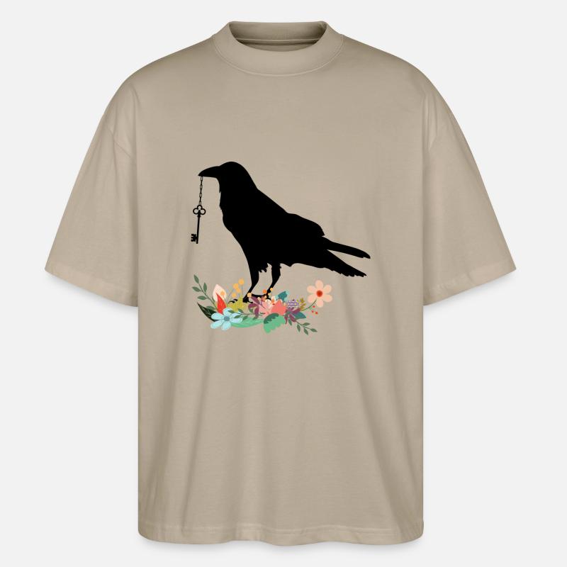 corbeau - T-shirt bio Blaster 2.0 coupe oversize Stanley/Stella Unisexe - gris pierre