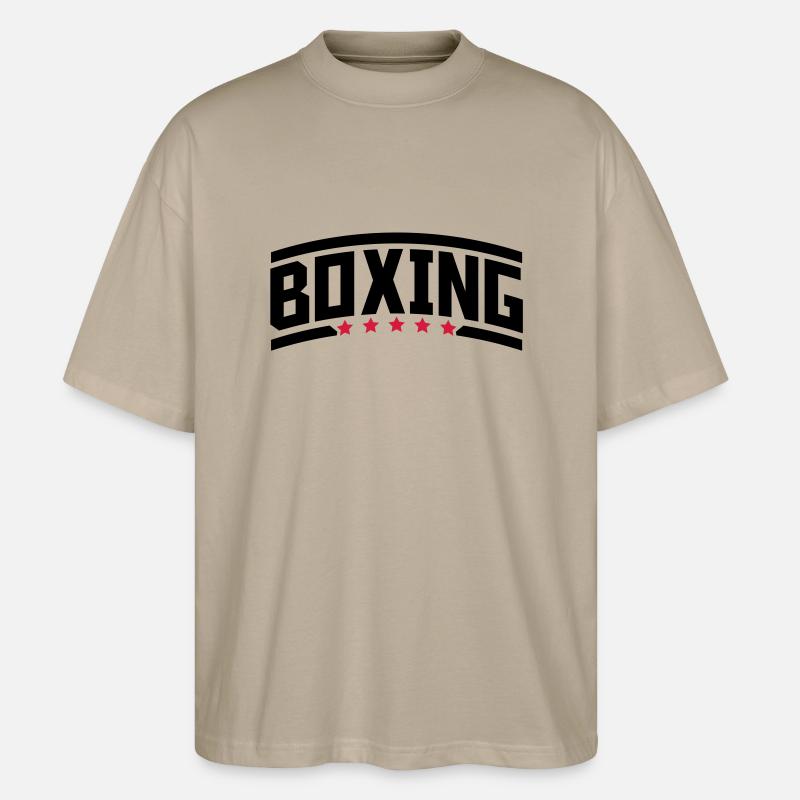 boxing_rp2 - Stanley/Stella Oversized Unisex Bio T-Shirt Blaster 2.0 - Steingrau