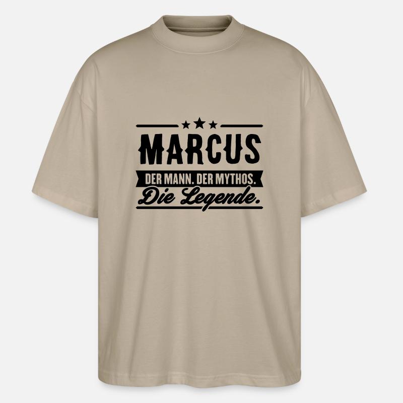 Man Myth Legend Marcus - T-shirt bio Blaster 2.0 coupe oversize Stanley/Stella Unisexe - gris pierre