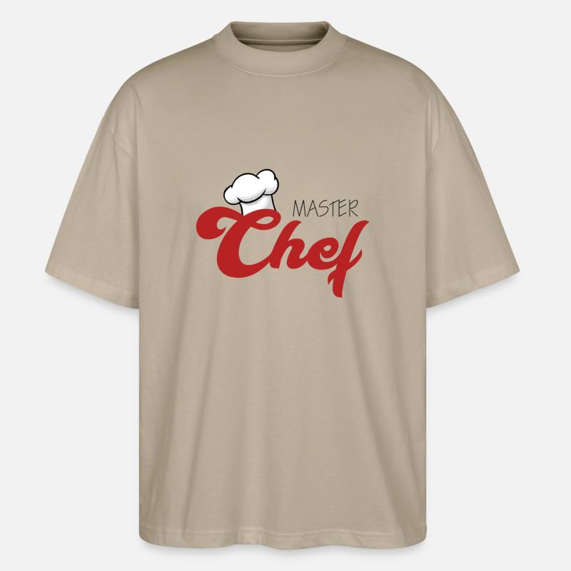 Cuisinier / Chef: Master Chef - T-shirt bio Blaster 2.0 coupe oversize Stanley/Stella Unisexe - gris pierre