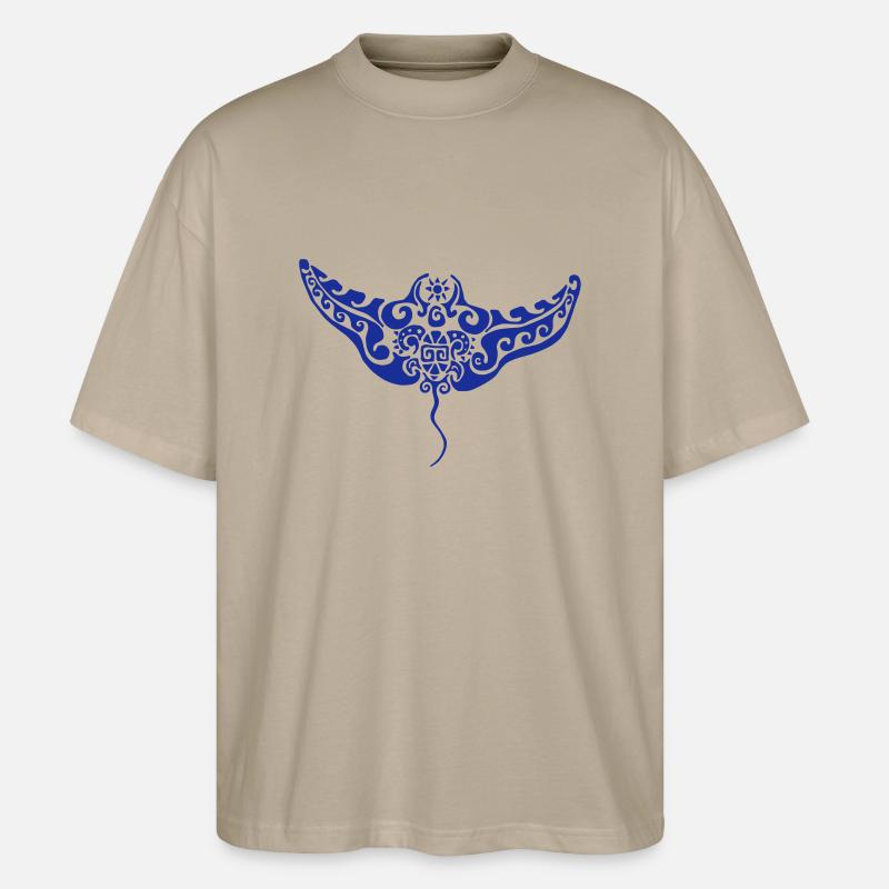 Mantarochen - Stanley/Stella Oversized Unisex Bio T-Shirt Blaster 2.0 - Steingrau