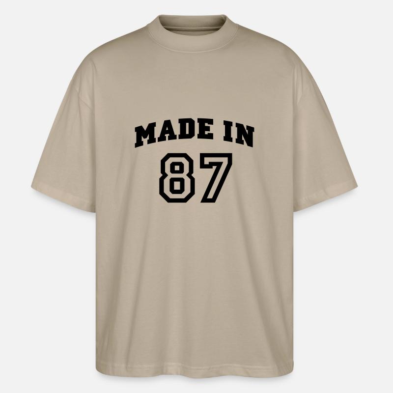mp_madein87a - Stanley/Stella Oversized Unisex Bio T-Shirt Blaster 2.0 - Steingrau