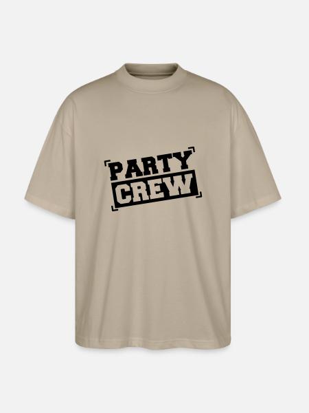 party_crew01 - Stanley/Stella Oversized Unisex Bio T-Shirt Blaster 2.0 - Steingrau