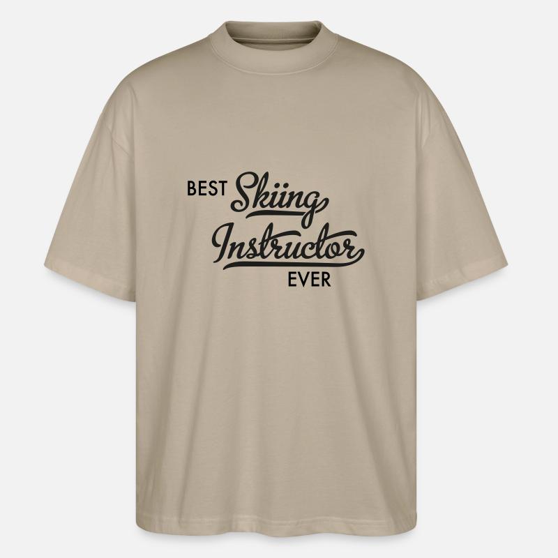 Skilehrer - Stanley/Stella Oversized Unisex Bio T-Shirt Blaster 2.0 - Steingrau