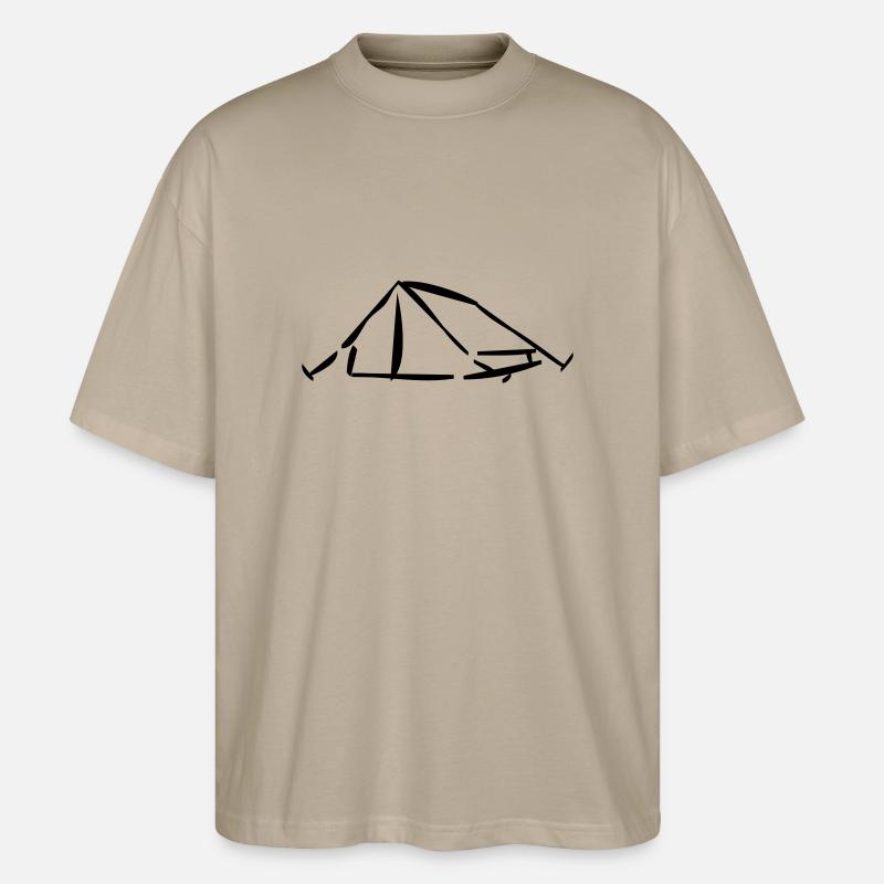 tent_1 - T-shirt bio Blaster 2.0 coupe oversize Stanley/Stella Unisexe - gris pierre