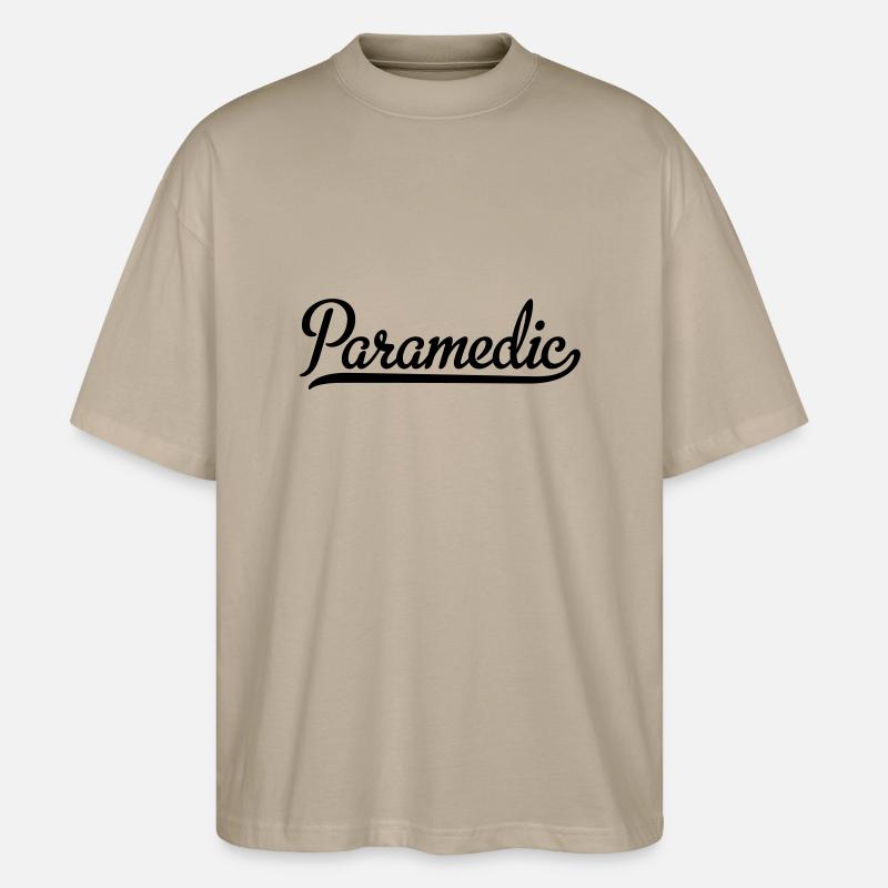 paramedic - Stanley/Stella Oversized Unisex Bio T-Shirt Blaster 2.0 - Steingrau