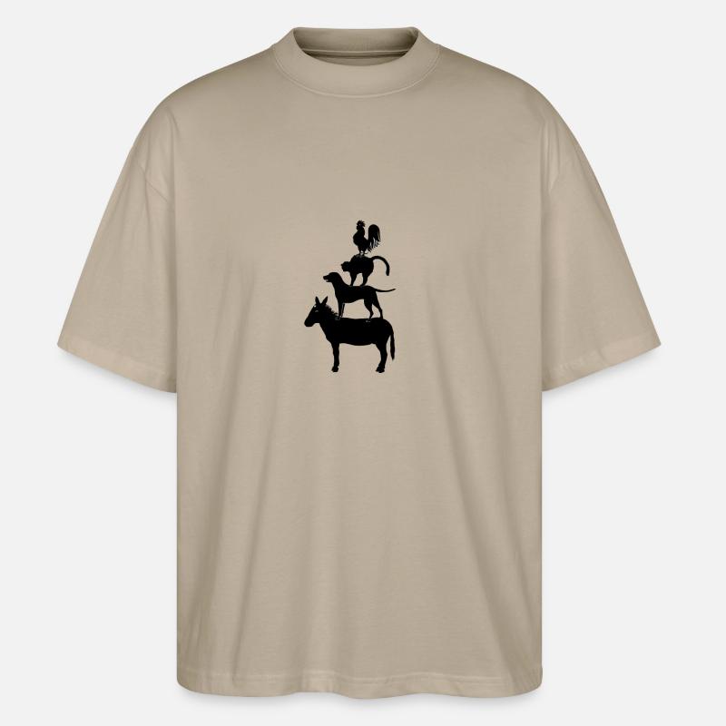 dog131 - Stanley/Stella Oversized Unisex Bio T-Shirt Blaster 2.0 - Steingrau