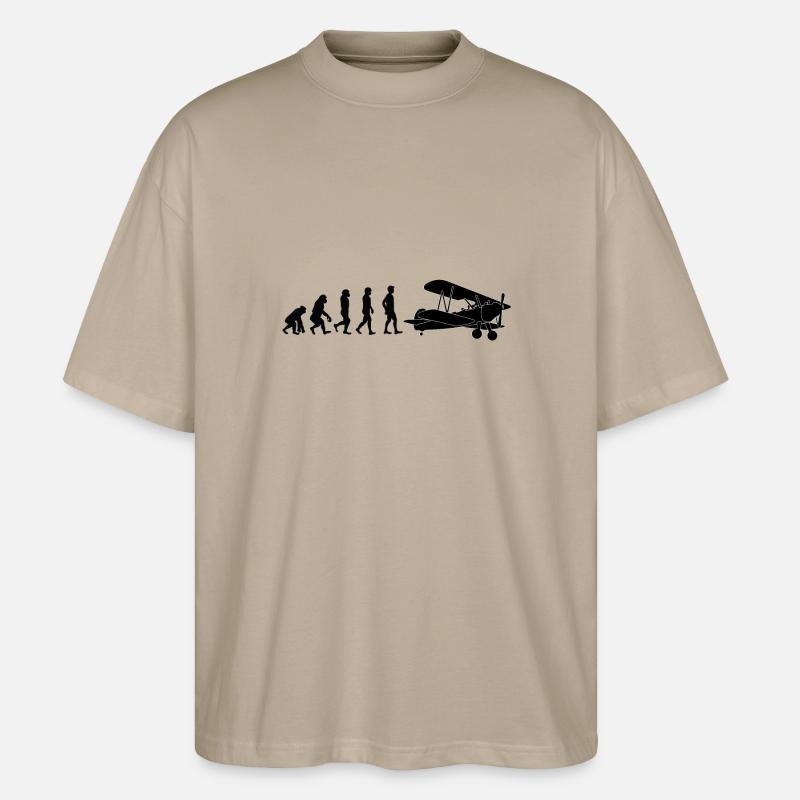 Evolution Pilot - Stanley/Stella Oversized Unisex Bio T-Shirt Blaster 2.0 - Steingrau