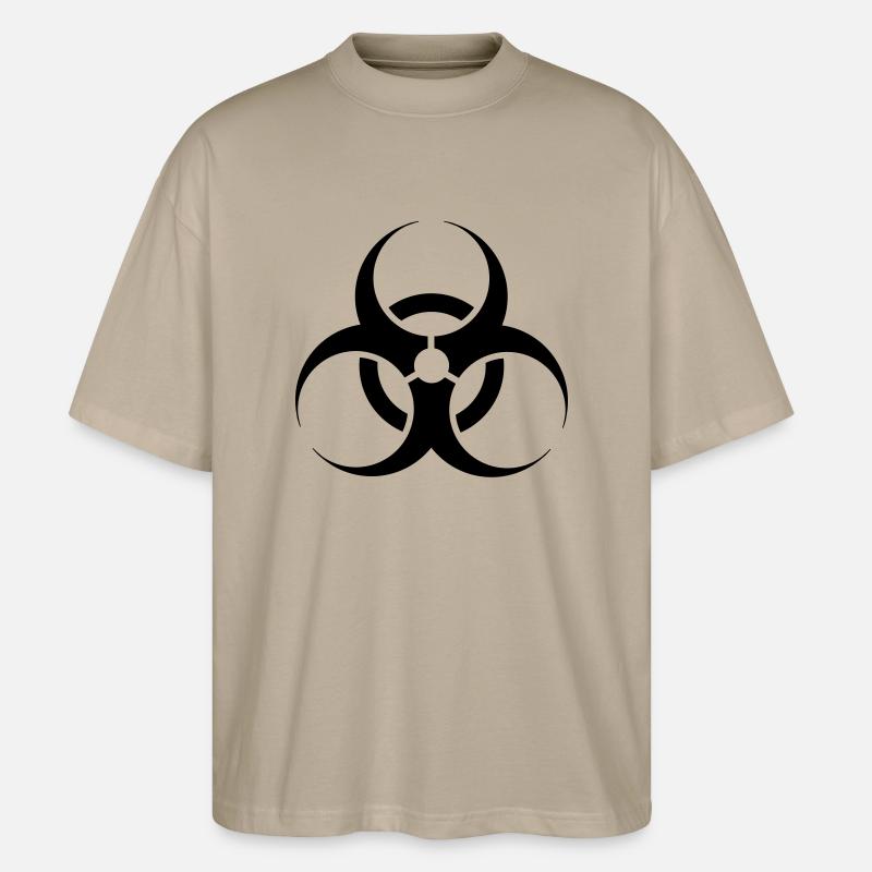 Bio Hazard - Stanley/Stella Oversized Unisex Bio T-Shirt Blaster 2.0 - Steingrau