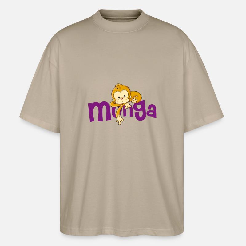 Munga - Stanley/Stella Oversized Unisex Bio T-Shirt Blaster 2.0 - Steingrau
