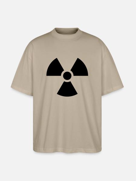 Radioactive Nuclear Danger - Stanley/Stella Oversized Unisex Organic T-shirt Blaster 2.0 - stone