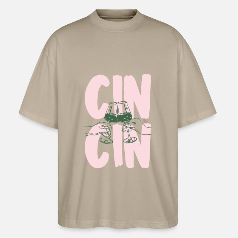 Cin Cin - T-shirt bio Blaster 2.0 coupe oversize Stanley/Stella Unisexe - gris pierre