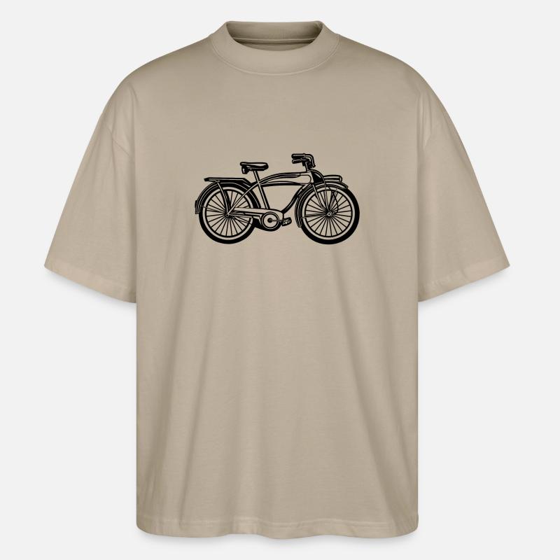 Plage croiseur vélo 01_schwarz - T-shirt bio Blaster 2.0 coupe oversize Stanley/Stella Unisexe - gris pierre