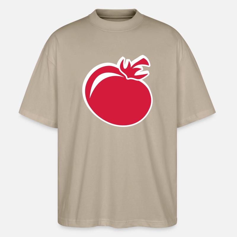 Rote Tomate - Stanley/Stella Oversized Unisex Bio T-Shirt Blaster 2.0 - Steingrau
