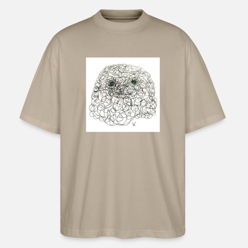 Curly Sherly - Stanley/Stella Oversized Unisex Bio T-Shirt Blaster 2.0 - Steingrau