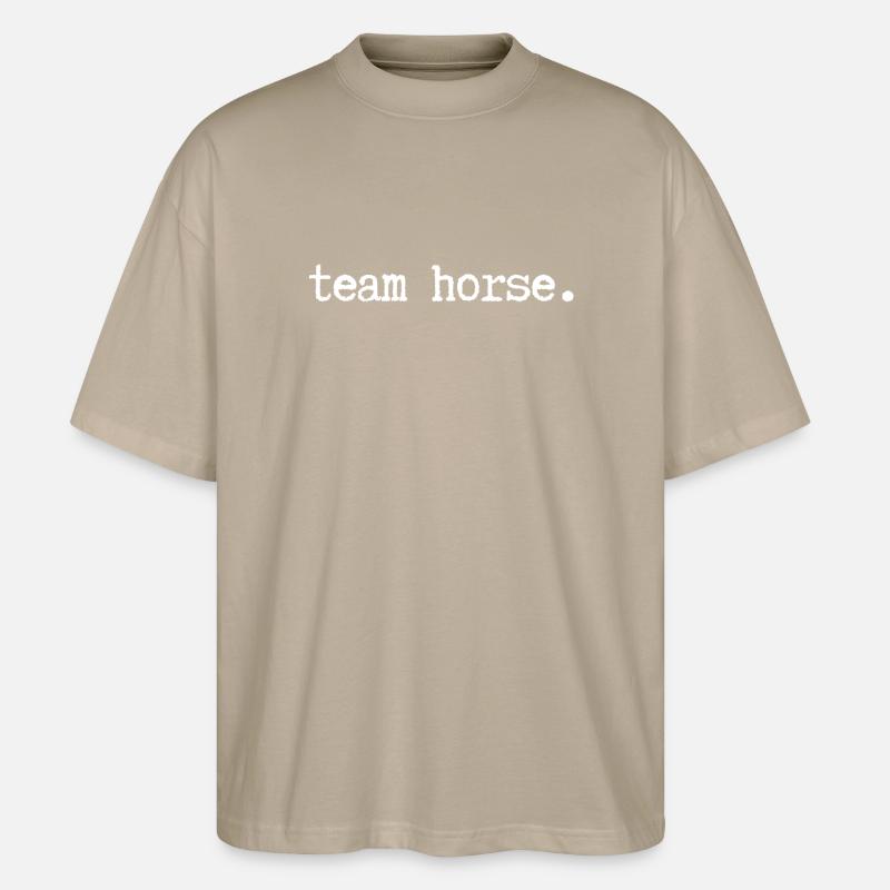 Cheval d’équipe - T-shirt bio Blaster 2.0 coupe oversize Stanley/Stella Unisexe - gris pierre