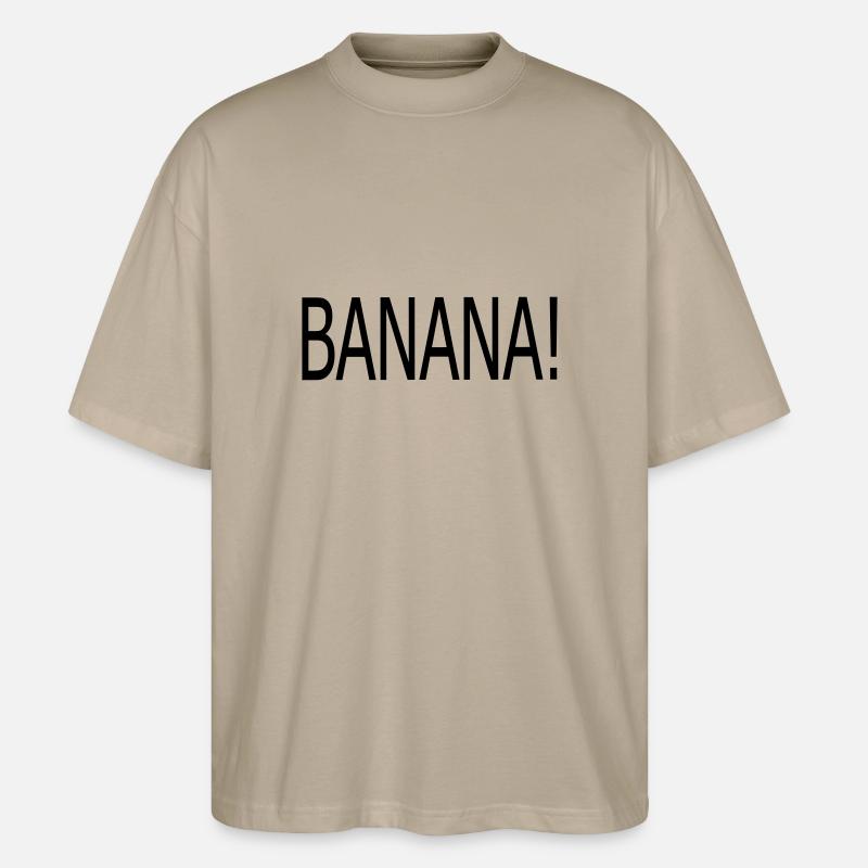 BANANA BL - Stanley/Stella Oversized Unisex Bio T-Shirt Blaster 2.0 - Steingrau