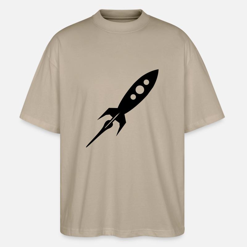 fusée - T-shirt bio Blaster 2.0 coupe oversize Stanley/Stella Unisexe - gris pierre