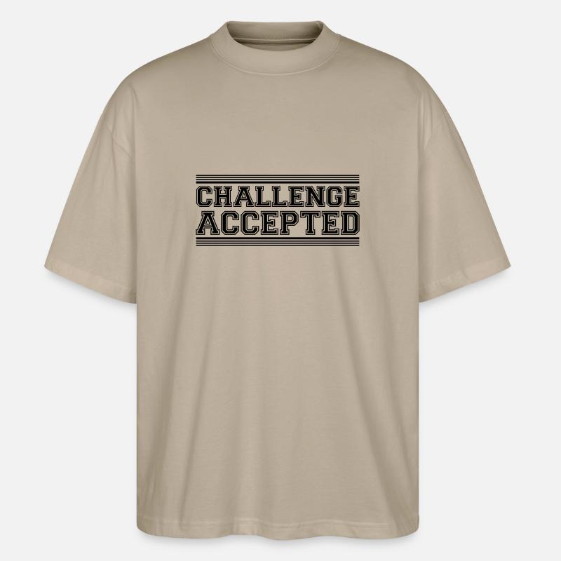 Challenge Accepted Design - Stanley/Stella Oversized Unisex Bio T-Shirt Blaster 2.0 - Steingrau