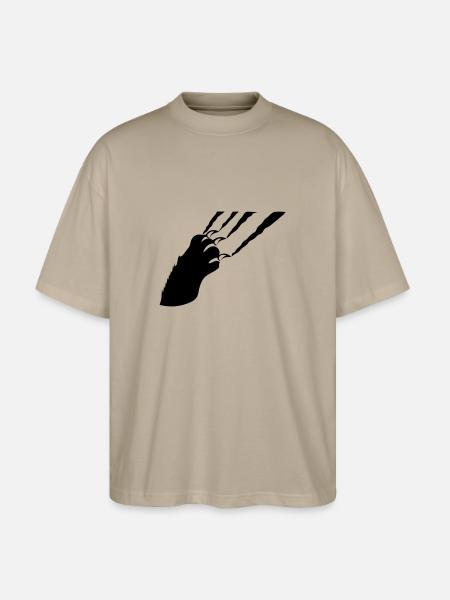 claw - Stanley/Stella Oversized Unisex Organic T-shirt Blaster 2.0 - stone