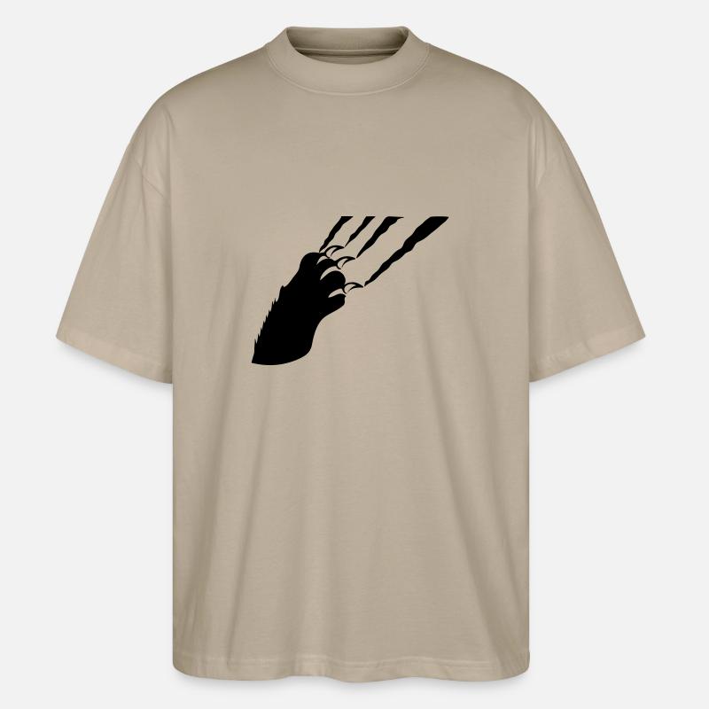 griffe de l'animal - T-shirt bio Blaster 2.0 coupe oversize Stanley/Stella Unisexe - gris pierre