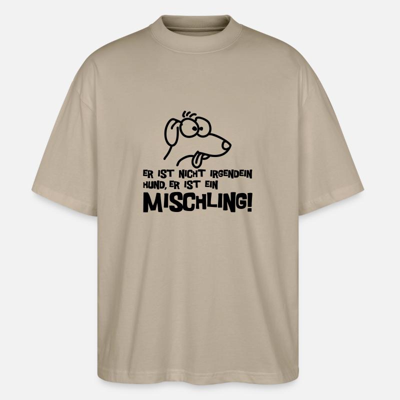 Mongrel - Stanley/Stella Oversized Unisex Organic T-shirt Blaster 2.0 - stone