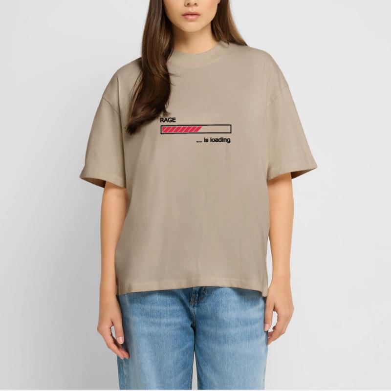Rage is loading progress bar Loading Bar Stanley/Stella Oversized Unisex Organic T-shirt Blaster 2.0